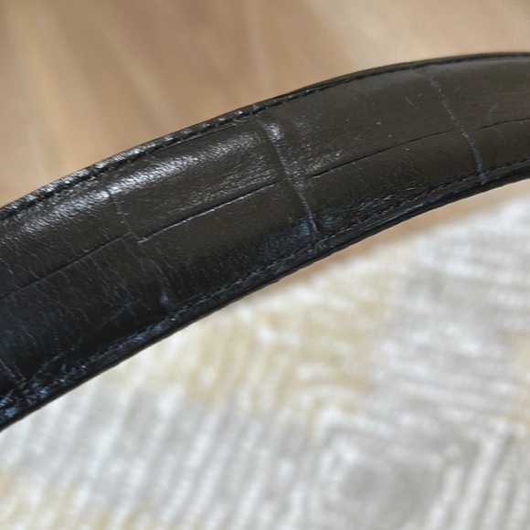 Brighton Brand Museum Collection Black Leather Belt - Picture 7 of 9